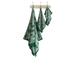Conjunto de Toallas de Manos Kofihety para Baño Estampado Árboles - 3 unid (35x20x5cm)
