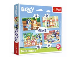 Puzzles Bluey - 4 Em 1 Trefl 34637 Multicores
