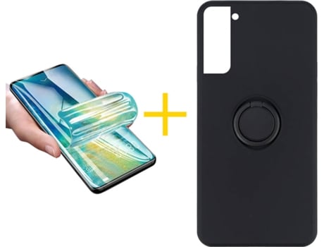 Carcasa + Protector de Pantalla para Samsung Galaxy S22 Plus 5G SKYHE Negro
