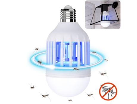 Bombilla LED Anti-Mosquitos E27 9W. Modo Dual, se Puede Usar como Bombilla Normal o antimosquitos.