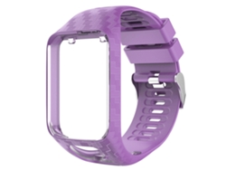 Pulsera (reemplazo De Grabado Láser) Para Reloj Inteligente Tomtom, Accesorio De Pulsera De Material Tpe Morado