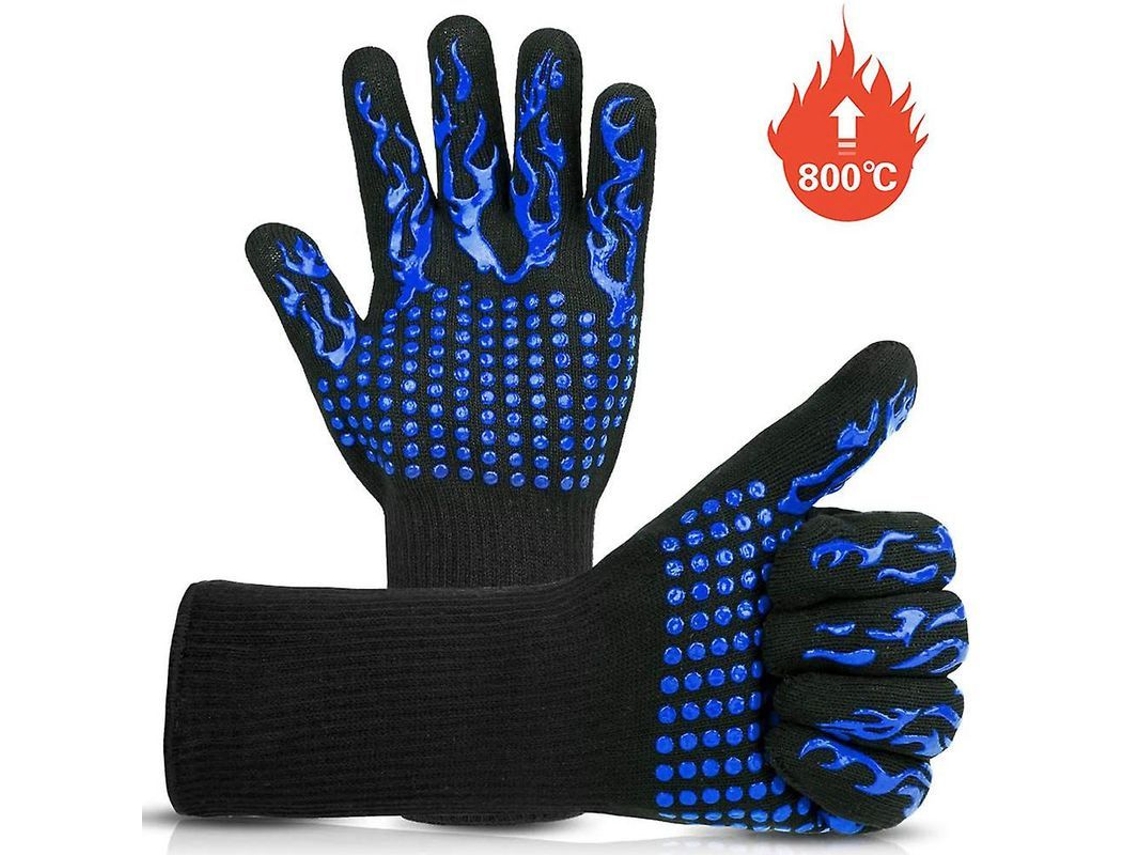 Guantes De Cocina Resistentes Al Calor Hasta 800 °c, De Silicona Anticorte, Flexibles, Ideales Para Barbacoas Y Horno.