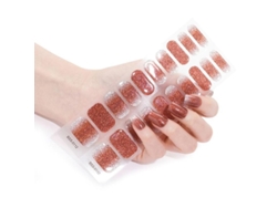 20 Pegatinas De Uñas De Gel Semicuradas Con Lima Y Alcohol, Requiere Lámpara Uv/led