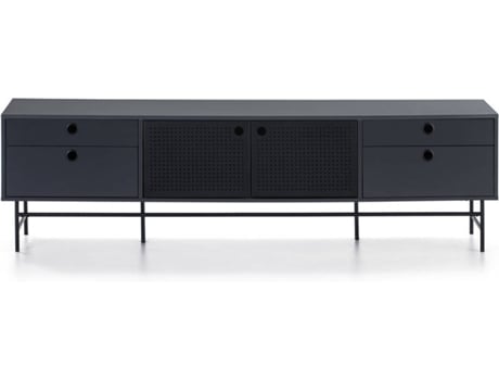 Mueble TV BAZAR MONDIALE Punto (Azul Oscuro - MDF - 180x40x52 cm)