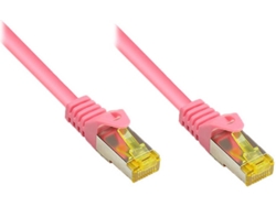 Cable de Red ALCASA (RJ45 - 50 m - Rosa)