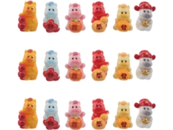 Figuras De Caballos En Miniatura Para El Año Nuevo Chino, Hechas De Resina, Juego De 18 Decoraciones Feng Shui.