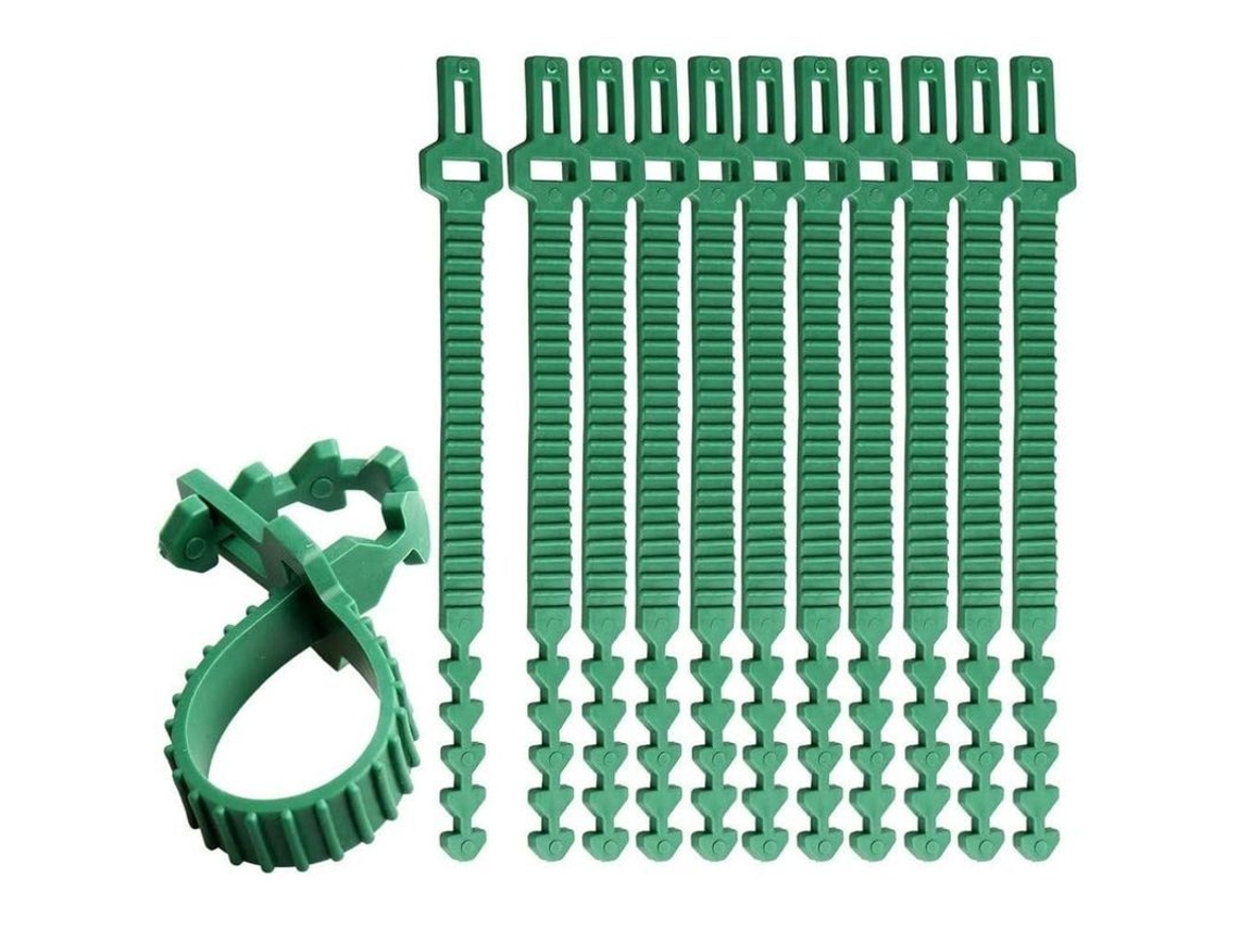 2026-10 Cintas Para Plantas Resistentes, 35cm Ajustables, Soporte Para Árboles Y Jardín, Reutilizables