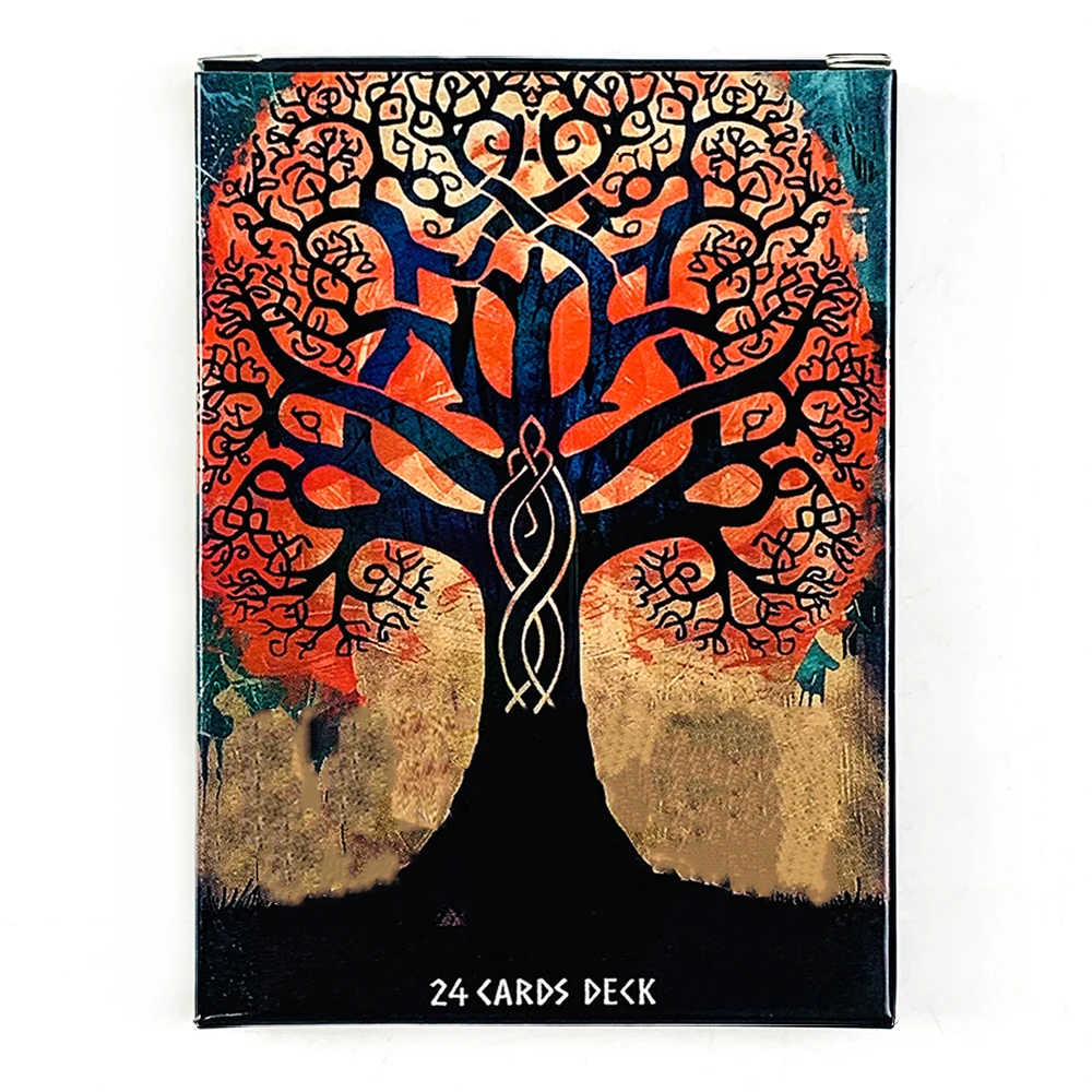Cartas De Oráculo, 10,2 X 7,5 Cm, 24 Cartas, Estilo Artístico Misterioso.