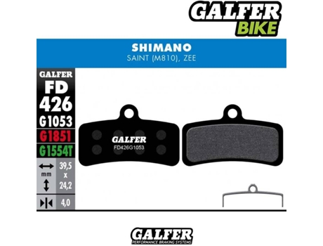 Pastillas de Freno GALFER Standard Shimano Saint, Zee