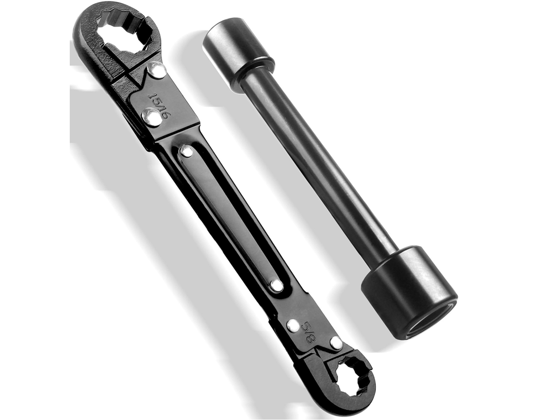 Llave de ángulo portátil y eficiente para fontanería
