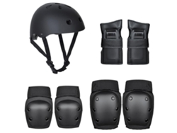 2026rebe-kit De Equipo Protector Para Patinaje 7 Piezas Con Casco Rodilleras Cotilleras Y Guantes Para Niños Y Adultos