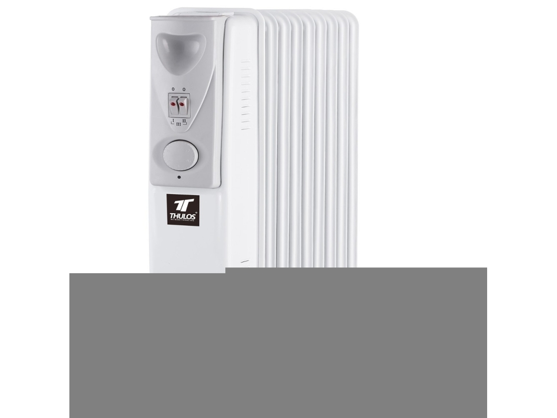 Radiador de Aceite 9 Elementos Potencia 2000W Radiador de aceite eficiente con 9 elementos y potencia de 2000W para una calefacción óptima. Oferta THULOS