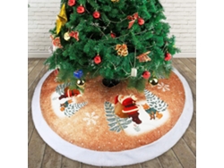 Falda de árbol de Navidad de 98 cm para decoración de fiestas RNEMITERY