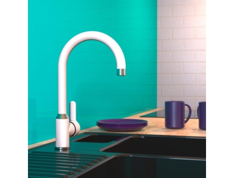 Grifo monomando de cocina DIZIANI cromado blanco MAISON EXCLUSIVE