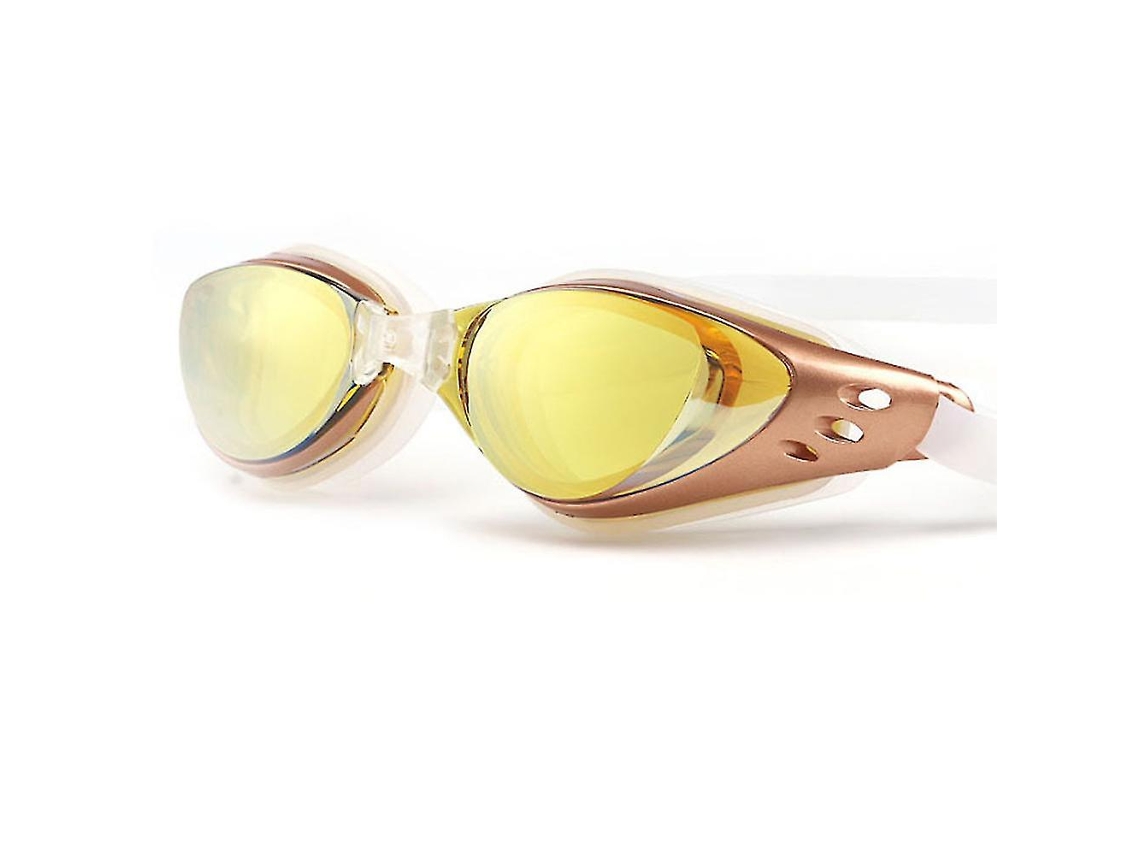 JILLIOPER Gafas de natación con lentes fotocromáticas, doradas