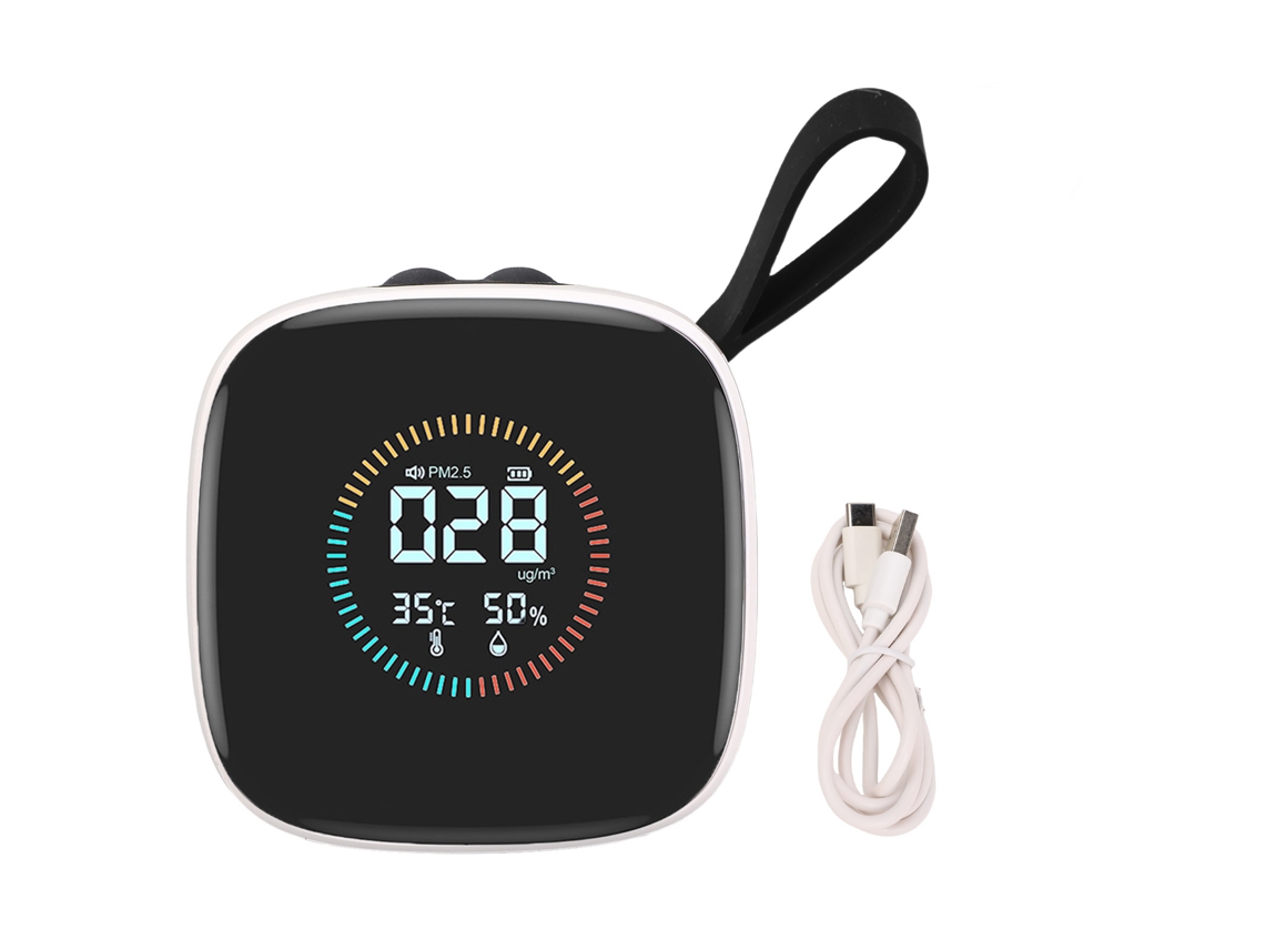 Medidor De Calidad Del Aire Pm2.5 Con Pantalla Lcd, Medidor De Temperatura Y Humedad Para El Hogar, Hoteles Y Oficinas.