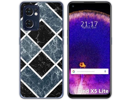 Carcasa Oppo Find X5 Lite 5G TUMUNDOSMARTPHONE Dibujos Mármol 06 Multicolor