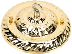Gancho de techo dorado para lámparas de araña y colgantes, soporte de montaje resistente, placa SFUSHOS