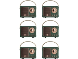 6 Altavoces Bluetooth Retro Hm11, Reproductor De Música Clásico Con Sonido Estéreo.