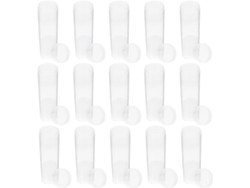 Lote De 18 Tubos Redondos De Plástico Transparente Para Guardar Monedas, 21 Mm
