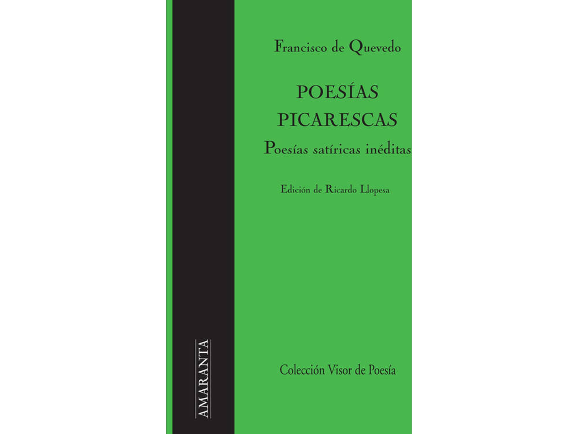 Libro Poesias Picarescas: Poesias Satiricas Ineditas de Francisco De Quevedo (Español)