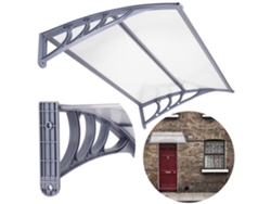 Toldo para Puerta de Entrada, Techado, Cubierta para la lluvia de 80x120cm SPRINGOS