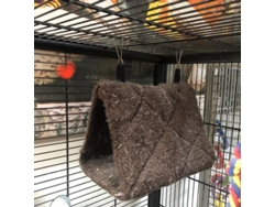 Acogedor Nido De Felpa Para Pájaros: Una Hamaca Cómoda Y Ergonómica Para Loros Y Pájaros Pequeños, Perfecta Para El Uso Diario.