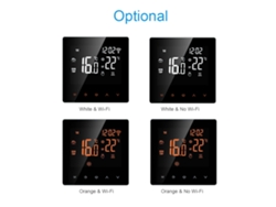 Termostato Inteligente Wi-fi Con Pantalla Táctil Lcd, Control Por Aplicación Y Programación Semanal Para Calefacción Eléctrica De 16 A.