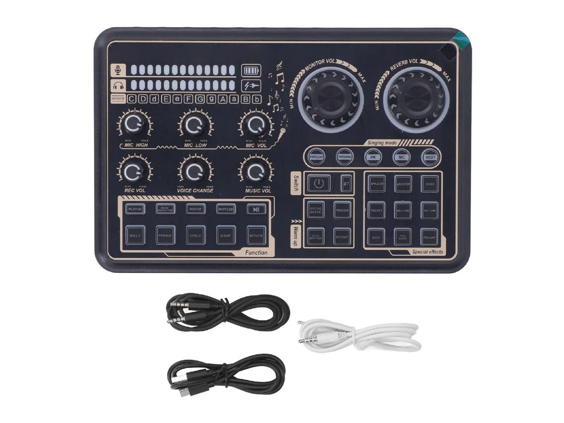 Consola De Mezcla De Audio Profesional Con Chip Dsp De Doble Núcleo, Multifuncional Y Portátil Para Transmisión En Vivo.