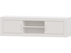 Mueble de TV MUEBLAM Niza (180x50x42 cm - Melamina - Blanco)