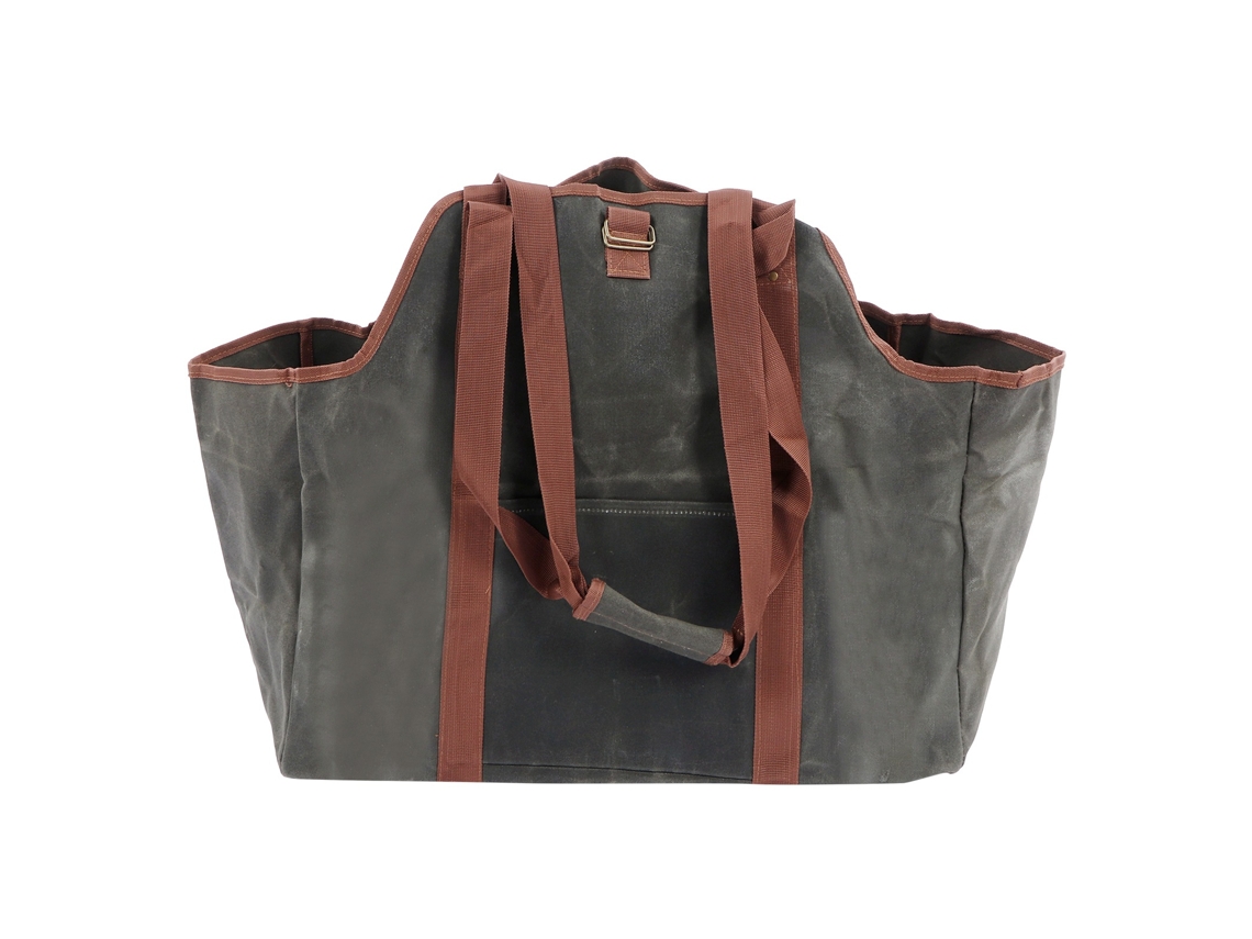 Bolsa De Transporte De Madera De Lona Impermeable Con Revestimiento De Cera, Bolsa De Mano Para Exteriores