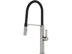 Grifo De Cocina De Lujo En Latón Gris Antracita (g3/8/acabado Níquel), Estilo De Diseño.