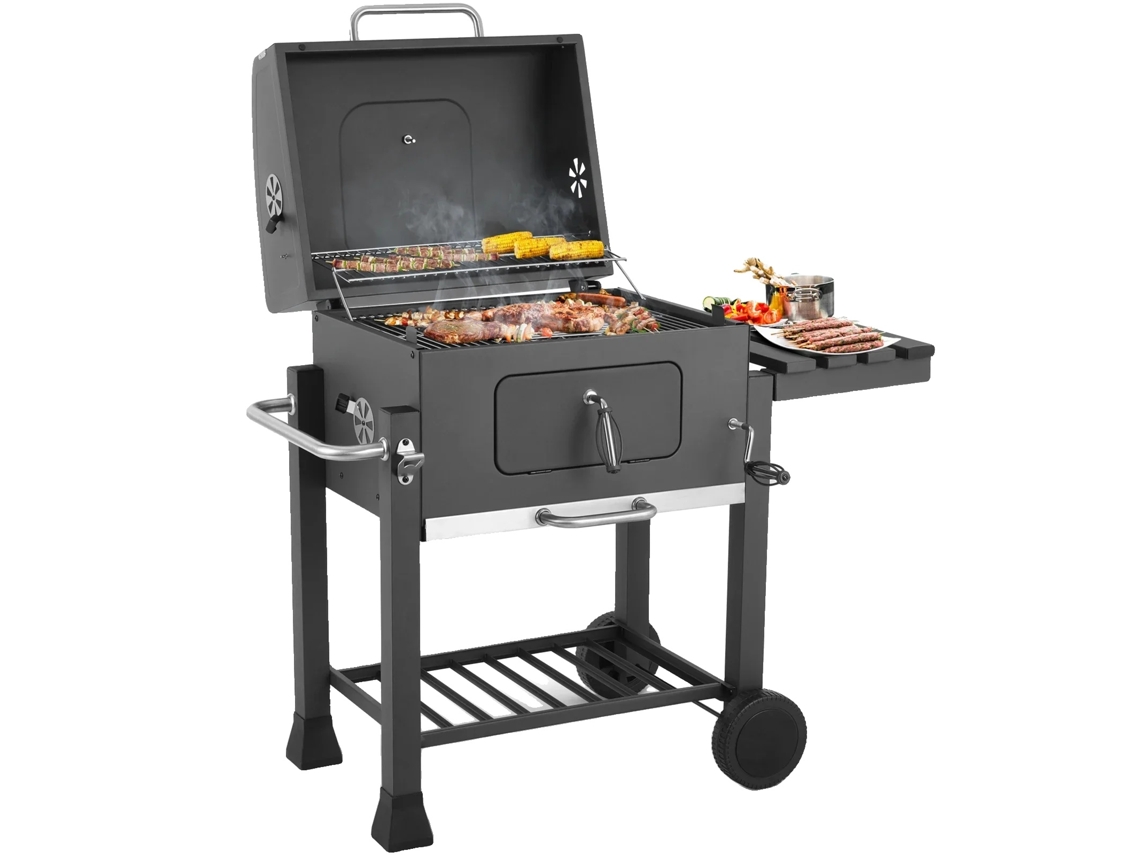 Parrilla de carbón para barbacoa, con placa de carbón de altura ajustable, amplia superficie de cocción, fácil limpieza OEM