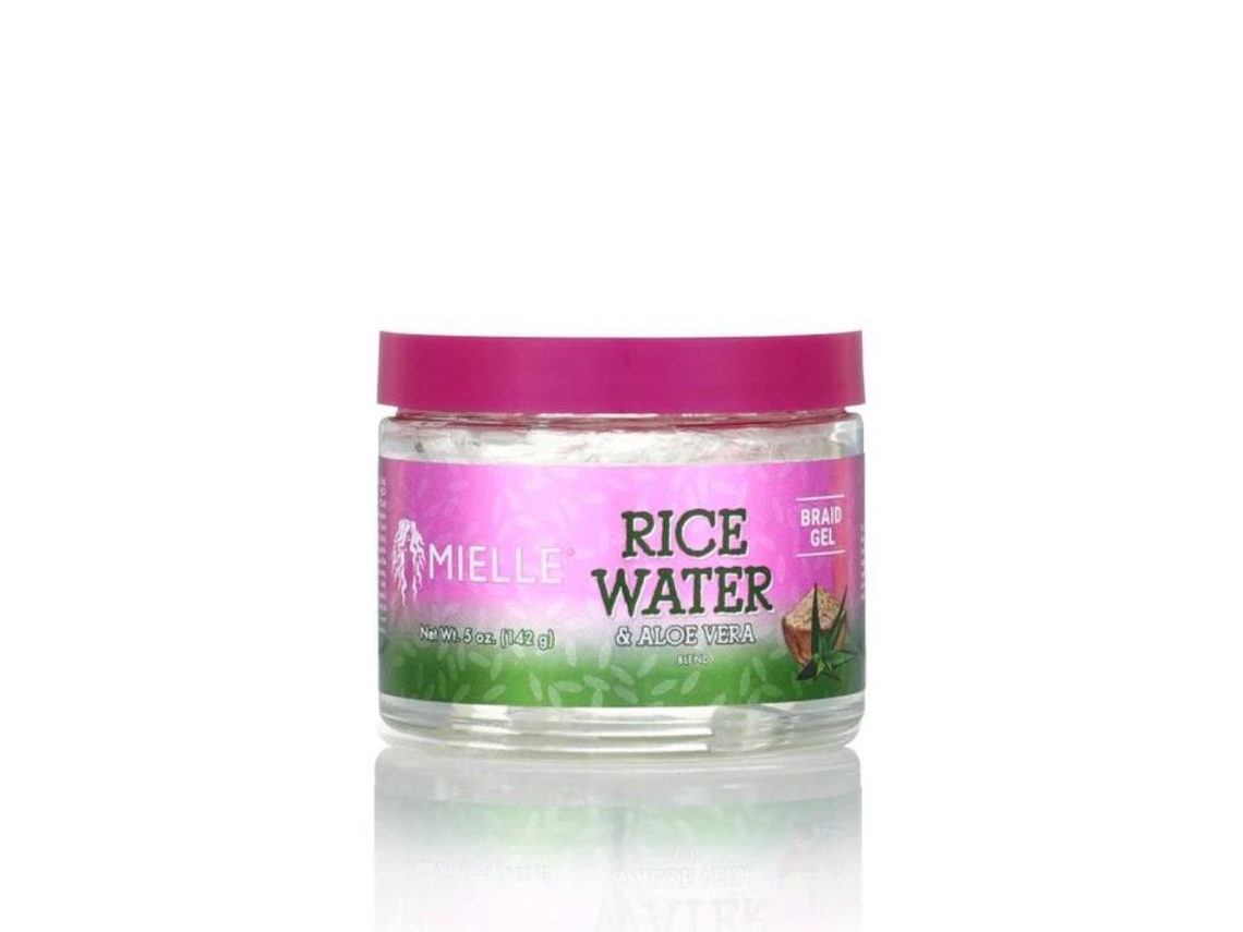 Gel para trenzas de agua de arroz y aloe vera (142 g) Mielle Organics