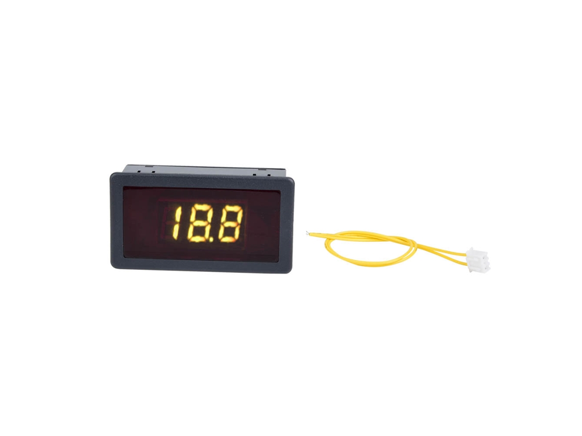 1 Voltímetro Digital De Ca 70-380v Con Pantalla Led De 0,56 Pulgadas Y Panel De Dígitos Amarillos