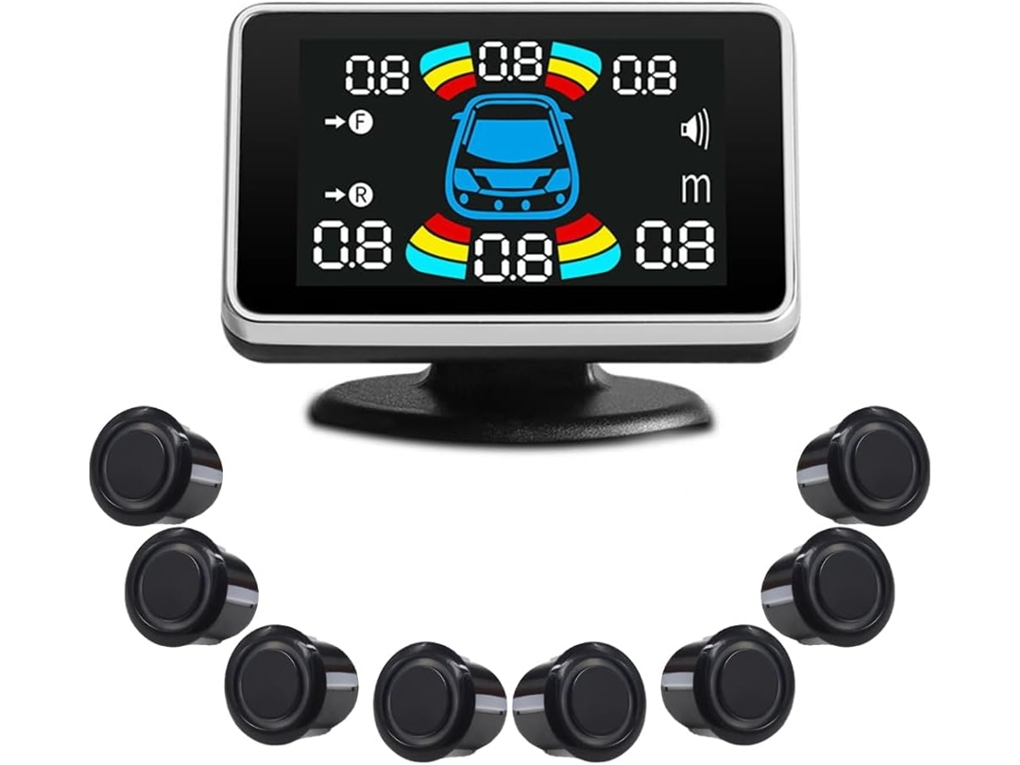 8 Sensores De Aparcamiento Parktronic Para Coches Con Radar Electrónico De Marcha Atrás