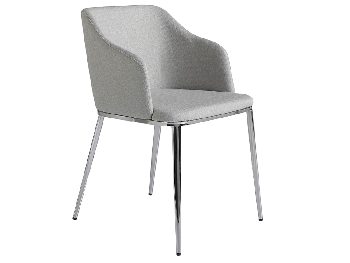 Cadeira ANGEL CERDÁ 4050 (Aço inoxidável cinzento, cromado - 51 x 56 x 79 cm)