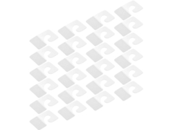 350 Ganchos Adhesivos Transparentes Pvc Tableros
