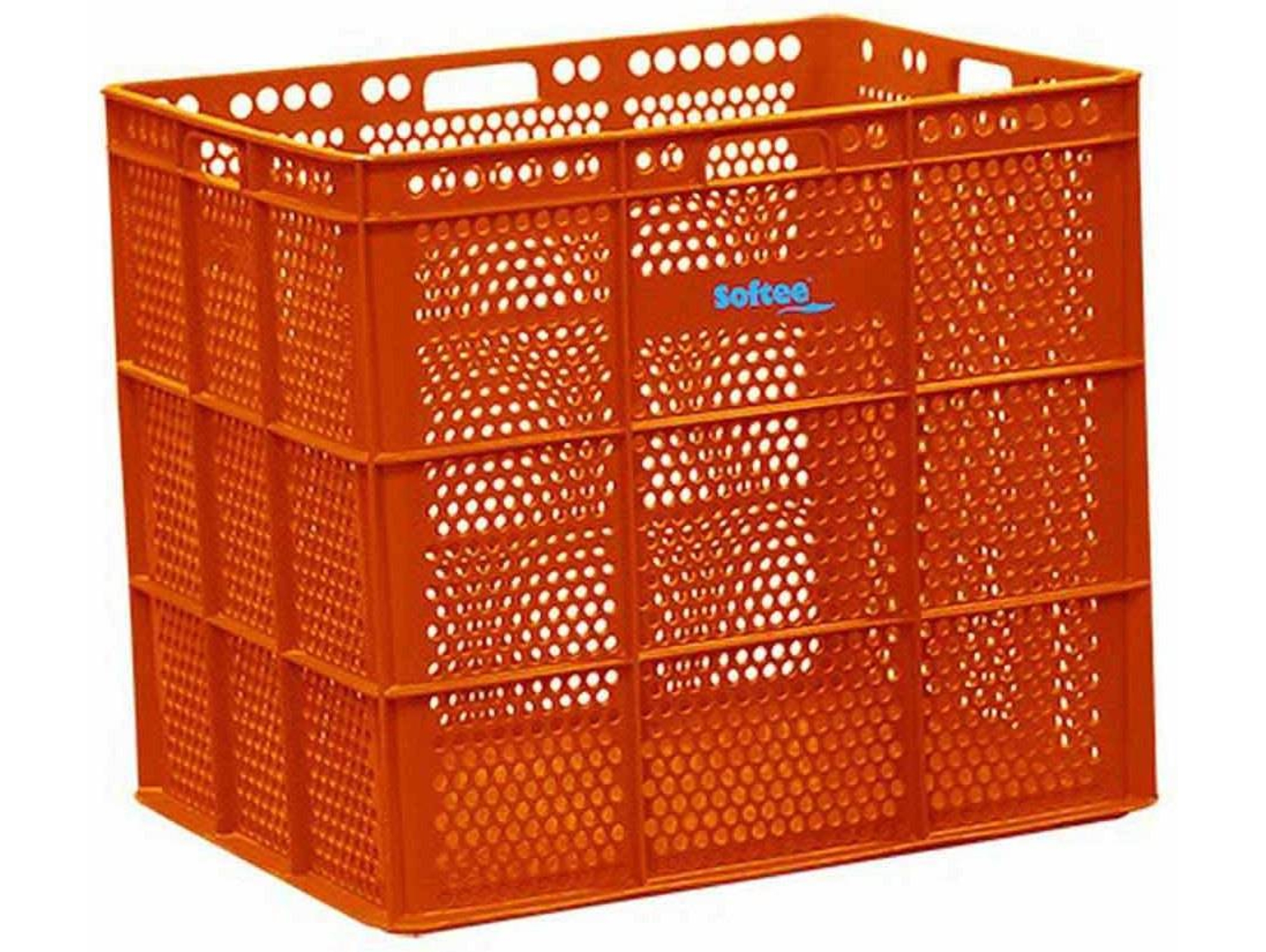 Caja de Plastico SOFTEE Naranja (47.5x53.5x62 cm)