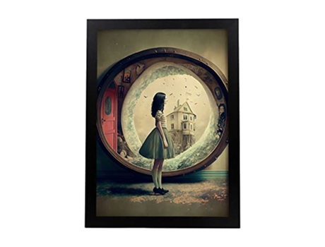 NACNIC Poster Mundo Interior En Estilo Surrealismo Cinematográfico Ilustraciones Y Grabados De Historieta Abstracta Y Artística A3
