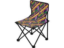 Silla de camping Alipis de nailon, tela y acero, plegable y portátil, resistente para acampar (sin marca).
