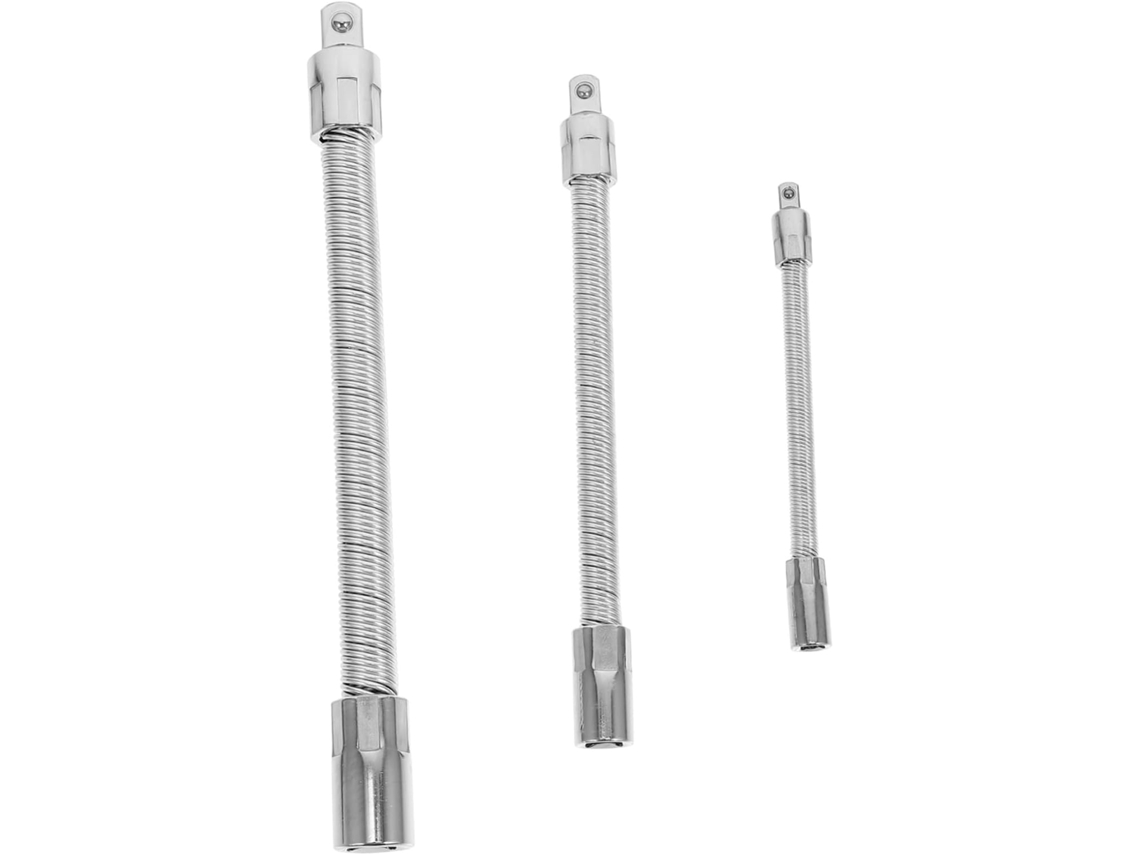 Varilla De Extensión Flexible De 3 Piezas Para Herramientas Manuales: Accesorio Práctico Alcanzar