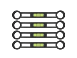 Juego de 4 niveles de pie curvos para mediciones precisas en proyectos de bricolaje.