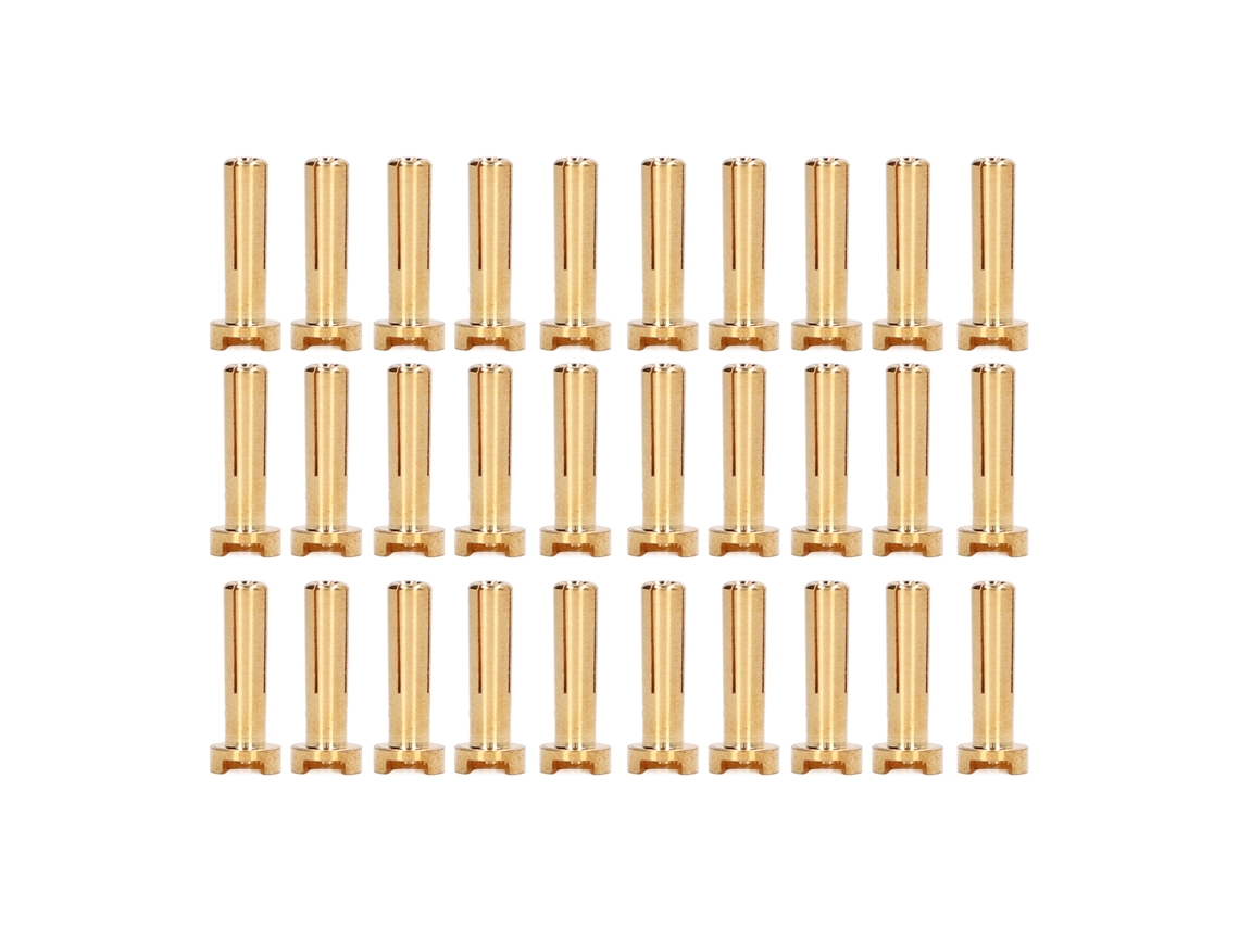 30 Unidades De Conectores Banana De Latón De 4 Mm Para Baterías Rc, Conector De Cable Estándar De Alta Precisión.