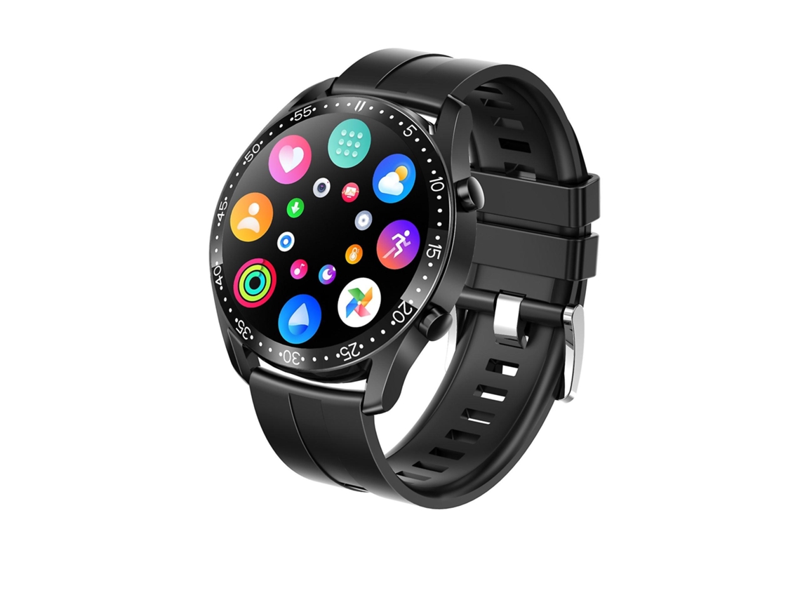 Reloj inteligente Bluetooth de 1,32 pulgadas con llamadas y dial personalizado, control de frecuencia cardíaca, presión arterial, oxígeno en sangre, bicicleta eléctrica