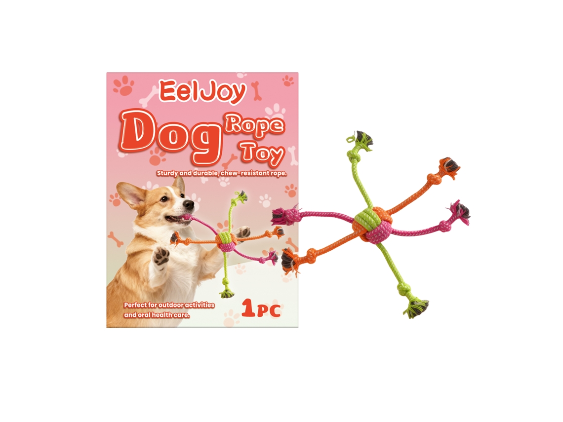 Juguete de cuerda con nudo para perros y mascotas