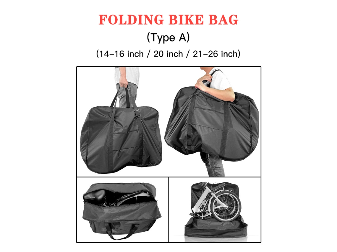 2026-bolsa De Viaje Para Bicicleta Plegable Funda Transporte Portátil Para Bicicleta Plegable De 21-26 Pulgadas