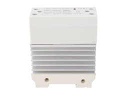 Relé de estado sólido de 80 A, entrada de 3-32 V CC, salida de 5-220 V CC, montaje en riel de 35 mm, SSR de CC a CC con disipador de calor