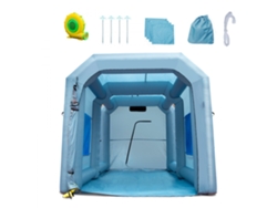 Cabina de Pintura Inflable 4x2,95x2,75m con Filtros, Estructura Reforzada y PVC Tekmaquinas