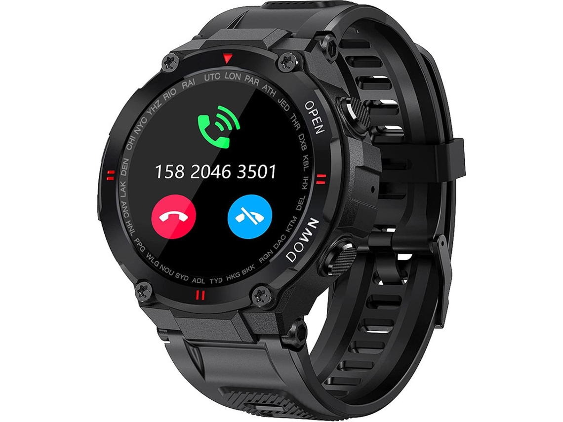 Smartwatch YIZHOOD TE458 1.3'' Daily Talk Fitness Negro